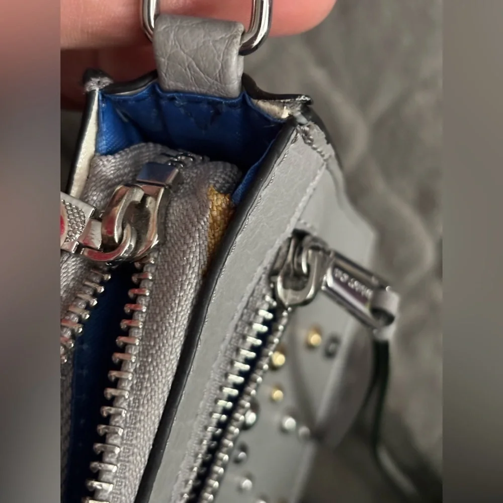 Preppy Juicy Couture Gray Studded Shoulder Bag